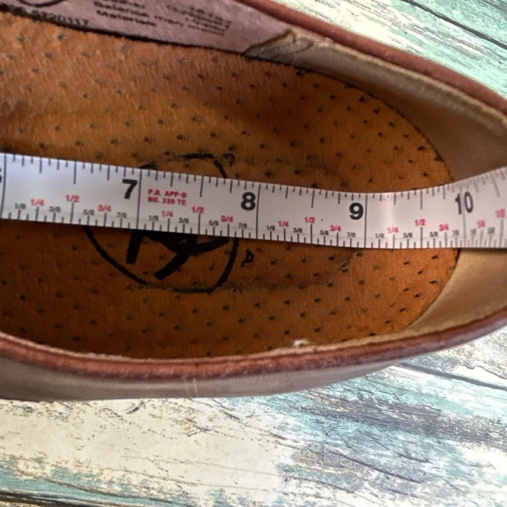 Ariat Jamie Tassel Oxford Shoes Womens 7B Brown Leather Woven Western Equestrian